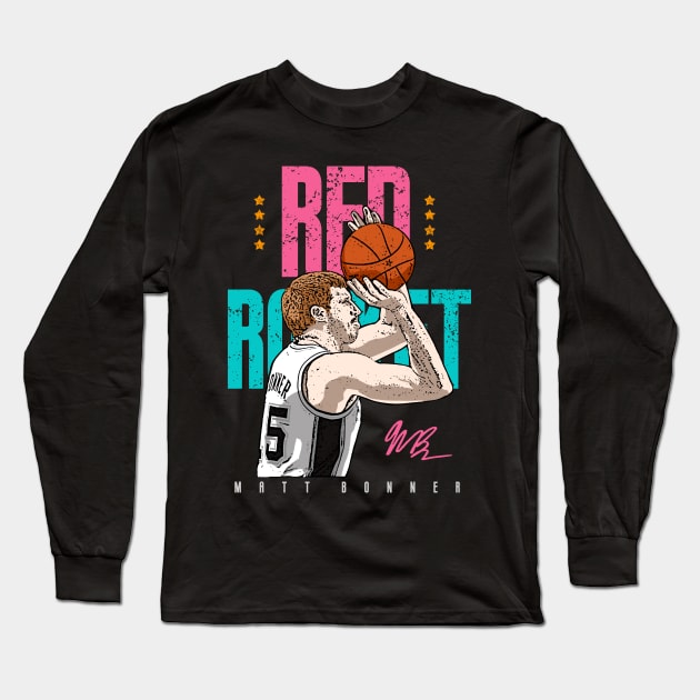 Red Rocket Matt Bonner Long Sleeve T-Shirt by lockdownmnl09